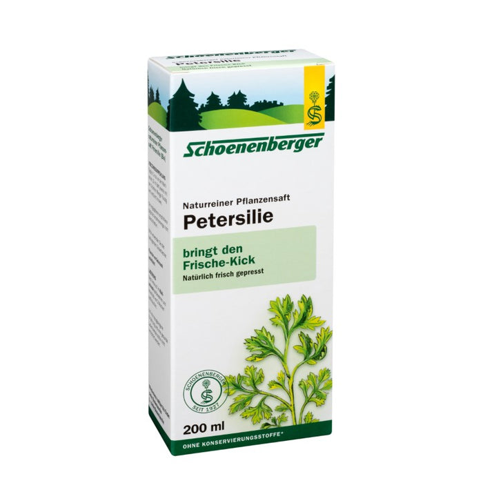 Schoenenberger Naturreiner Pflanzensaft Petersilie, 200 ml Solution