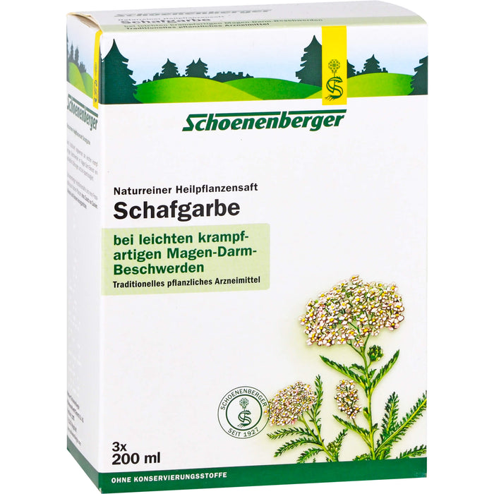 Schoenenberger Schafgarbe naturreiner Heilpflanzensaft, 600 ml Lösung