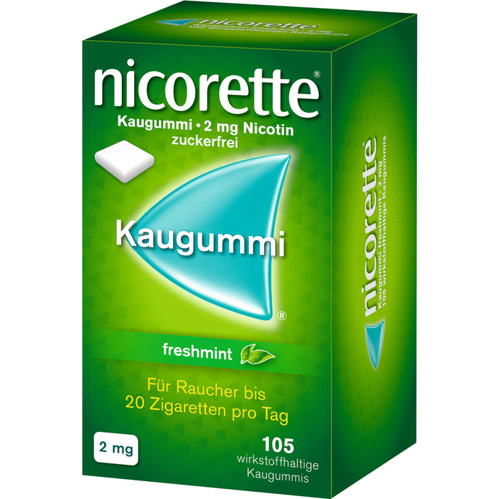 nicorette Kaugummi 2 mg freshmint Reimport EMRAmed, 105 pcs. Chewing gum