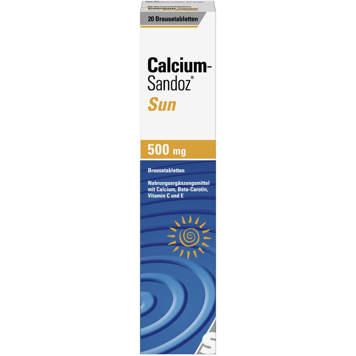 Calcium-Sandoz sun Brausetabletten, 20 pc Tablettes