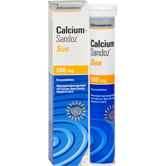 Calcium-Sandoz sun Brausetabletten, 20 pc Tablettes