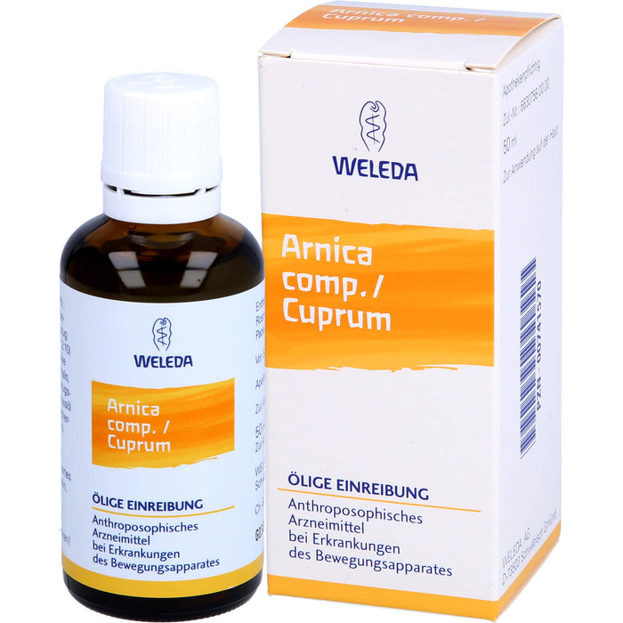 WELEDA Arnica comp. / Cuprum ölige Einreibung, 50 ml Einreibung