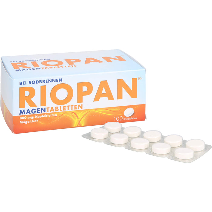 RIOPAN Magen Tabletten, 800 mg Kautabletten, 100 St. Tabletten