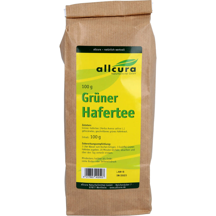 allcura Grüner Hafertee, 100 g Thé