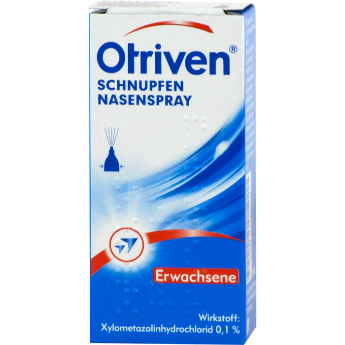 Otriven 0,1 % Nasenspray für Erwachsene bei Schnupfen, 10 ml Lösung