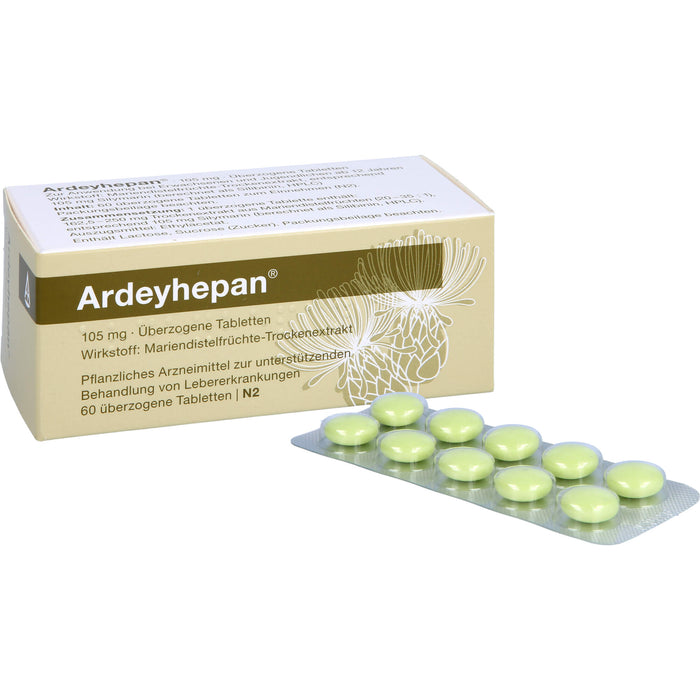 Ardeyhepan Dragees zur unterstützenden Behandlung bei chronisch-entzündlichen Lebererkrankungen, 60 pcs. Tablets