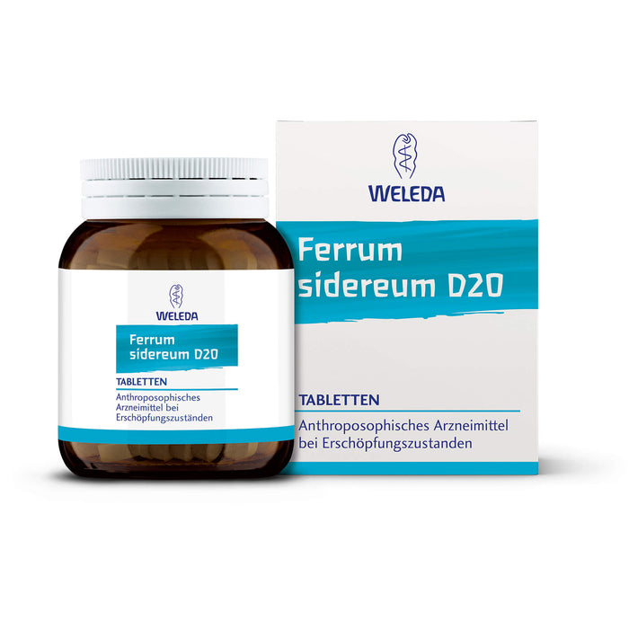 WELEDA Ferrum sidereum D20 Tabletten bei Erschöpfungszuständen, 80 pc Tablettes