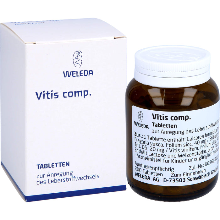 Vitis comp. Weleda Tabletten, 200 St TAB