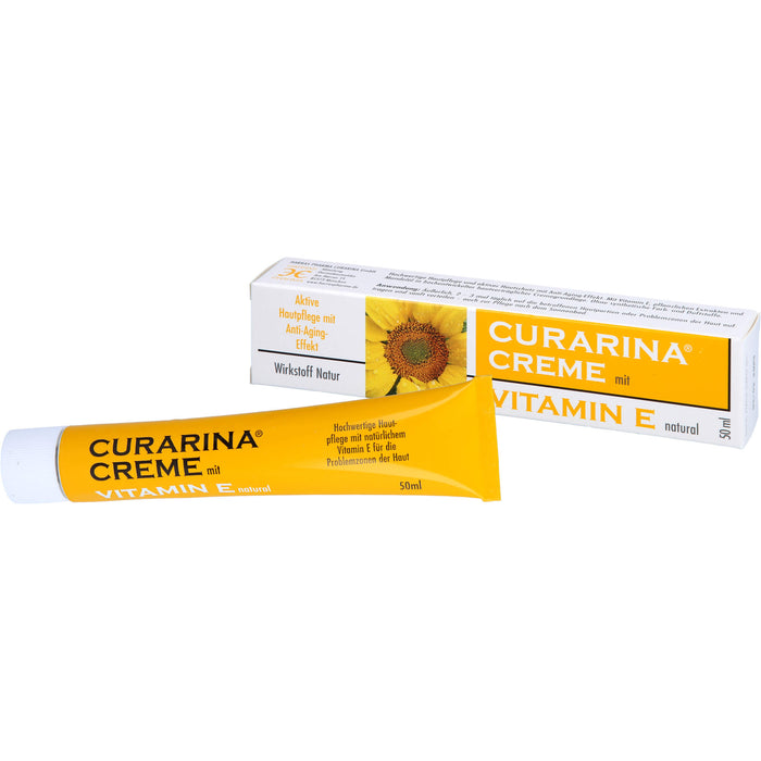 CURARINA Creme mit Vitamin E aktive Hautpflege mit Anti-Aging Effekt, 50 ml Creme