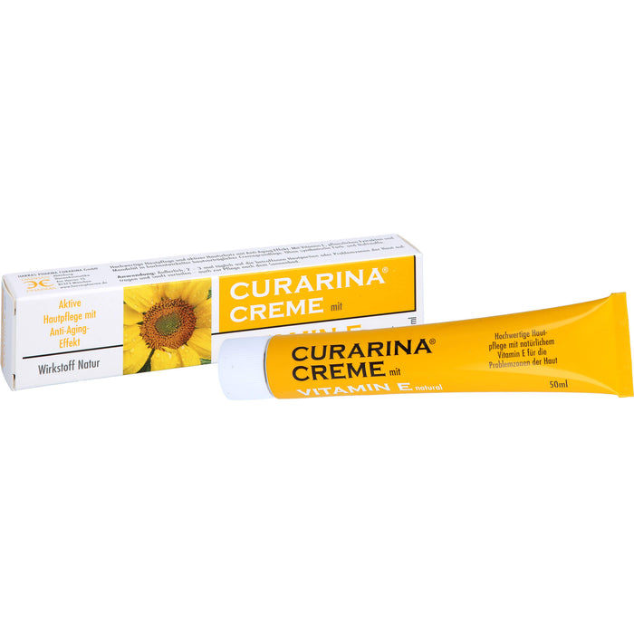 CURARINA Creme mit Vitamin E aktive Hautpflege mit Anti-Aging Effekt, 50 ml Creme