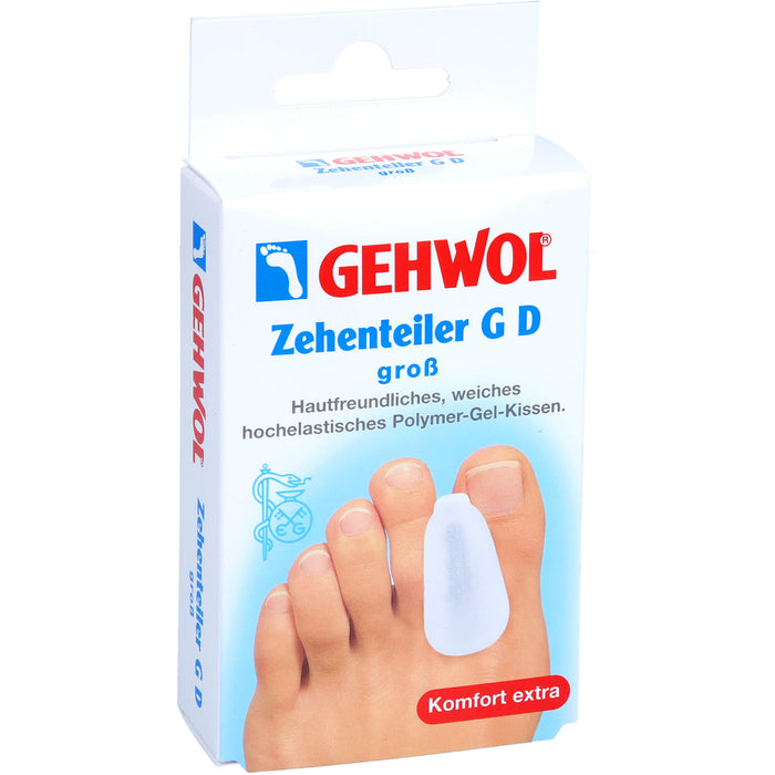 GEHWOL Zehenteiler G D groß Polymer-Gel-Kissen, 3 pcs. Toe divider