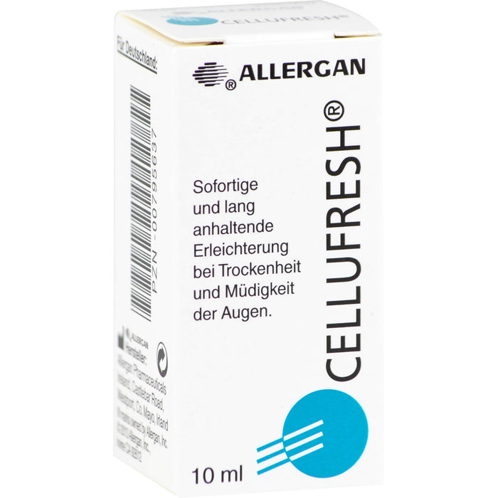 ALLERGAN Cellufresh Lösung zur sofortigen und lang anhaltende Erleichterung bei Trockenheit und Müdigkeit der Augen, 10 ml Lösung