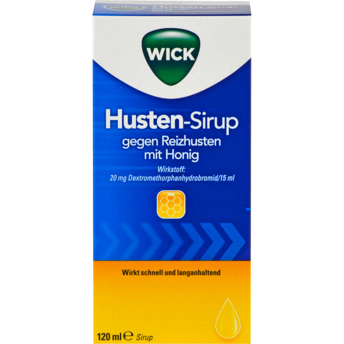 WICK Husten-Sirup gegen Reizhusten mit Honig, 120 ml Lösung