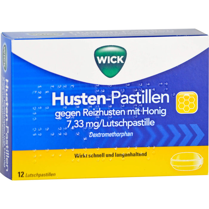 WICK Husten-Pastillen gegen Reizhusten Lutschpastillen, 12 pcs. Tablets