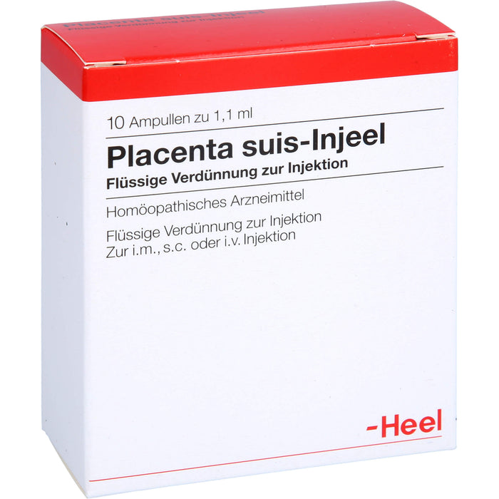 Placenta suis-Injeel flüssige Verdünnung, 10 pc Ampoules