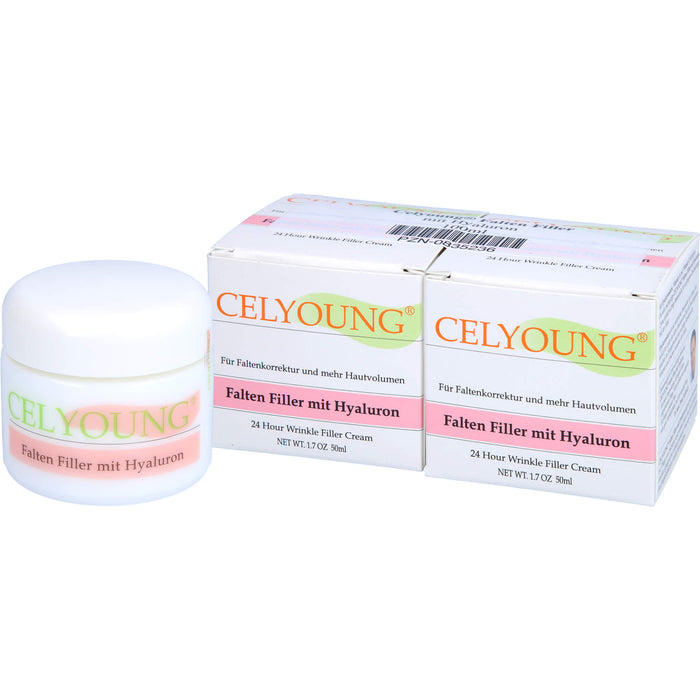 CELYOUNG Faltenfiller mit Hyaluron, 100 ml Crème