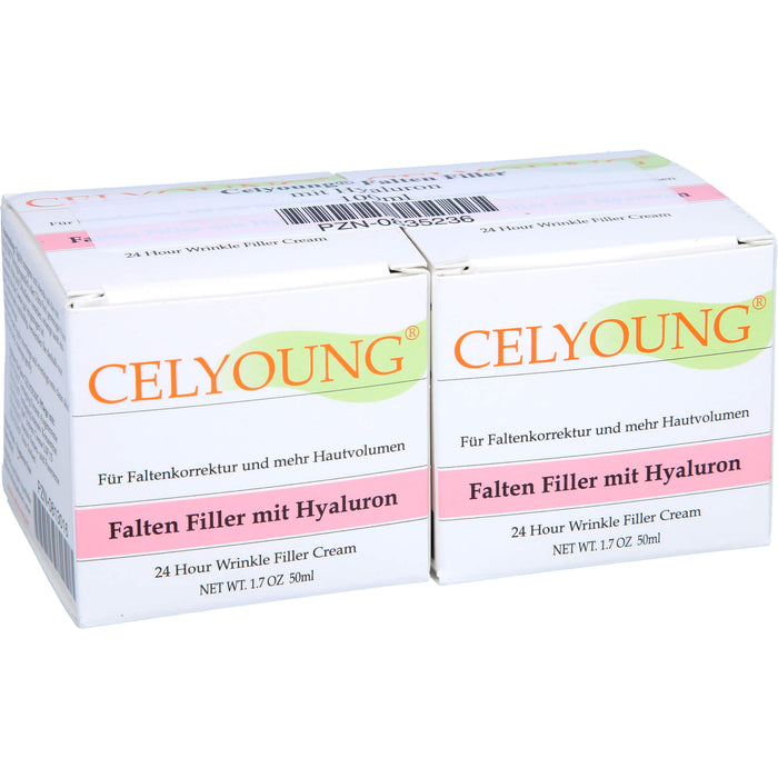 CELYOUNG Faltenfiller mit Hyaluron, 100 ml Crème