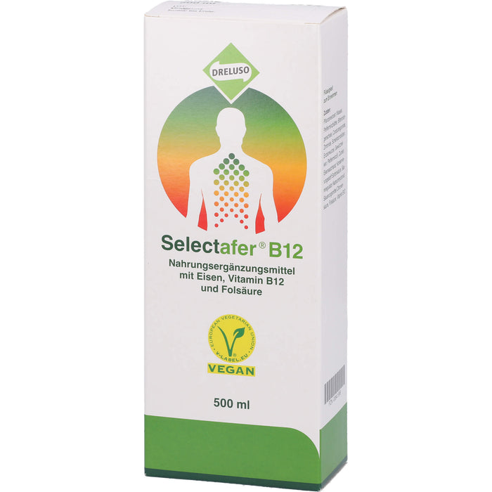 Selectafer B12 Liquidum mit Eisen, Vitamin B12 und Folsäure, 500 ml Solution