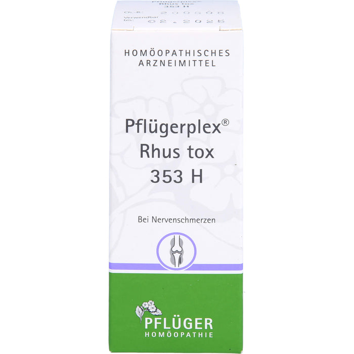 Pflügerplex Rhus tox 353 H Tabletten bei Nervenschmerzen, 100 pcs. Tablets