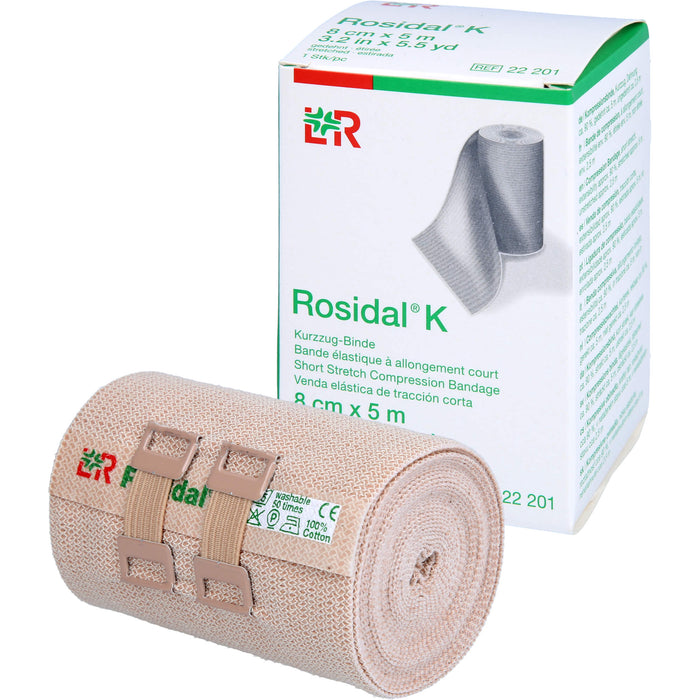 Rosidal K Kurzzug-Binde 8 cm x 5 m, 1 pc Bandage