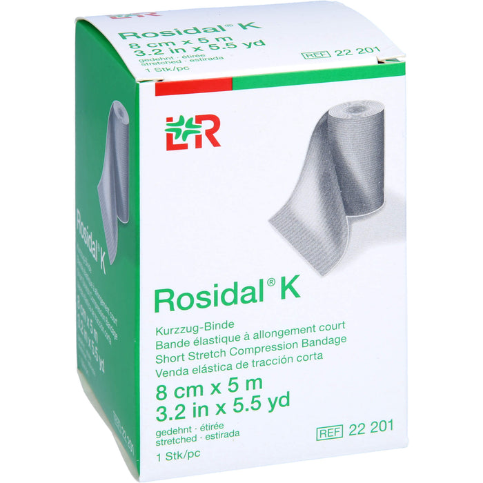 Rosidal K Kurzzug-Binde 8 cm x 5 m, 1 pc Bandage