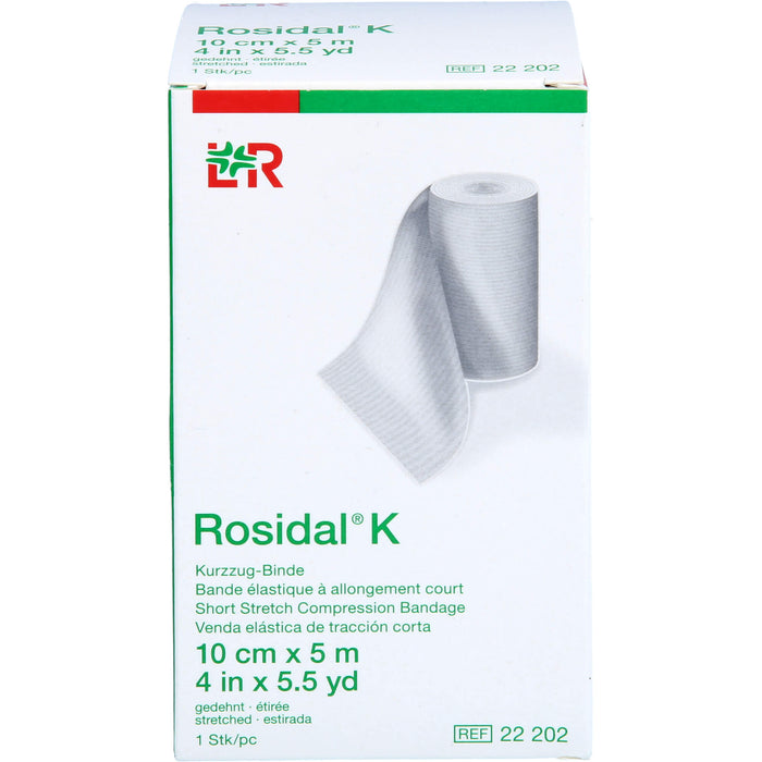 Rosidal K Kurzzugbinde 10 cm x 5 m, 1 pc Bandage