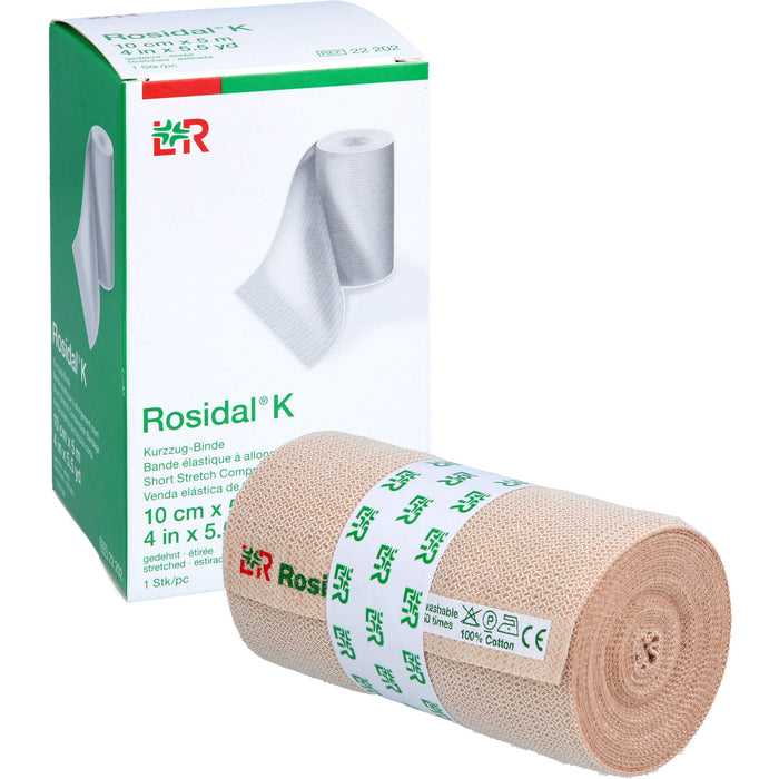 Rosidal K Kurzzugbinde 10 cm x 5 m, 1 St. Binde