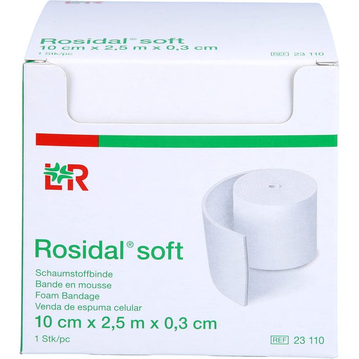 Rosidal soft Schaumstoffbinde 10cmx0,3cmx2,5m, 1 St BIN