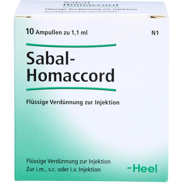 Heel Sabal-Homaccord Ampullen, 10 pcs. Ampoules