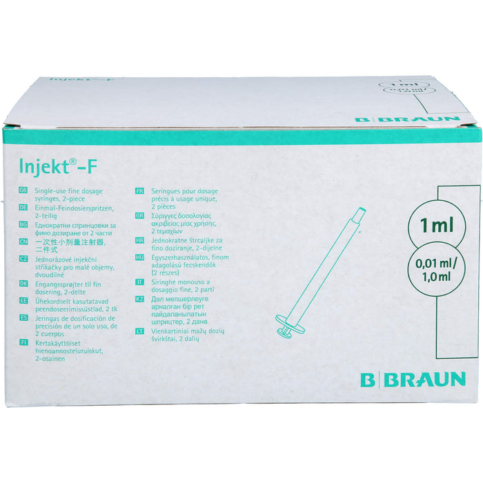 B. BRAUN Injekt-F Feindosierungsspritzen 1 ml, 100 St. Spritzen