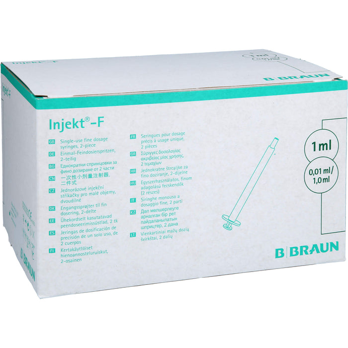 B. BRAUN Injekt-F Feindosierungsspritzen 1 ml, 100 pc Seringues