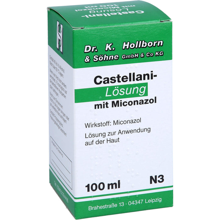 Castellani-Lösung mit Miconazol bei Pilzerkrankungen der Haut, 100 ml Lösung