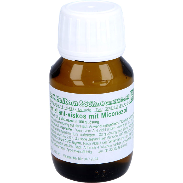 Castellani-viskos mit Miconazol bei Pilzerkrankungen der Haut, 50 ml Solution