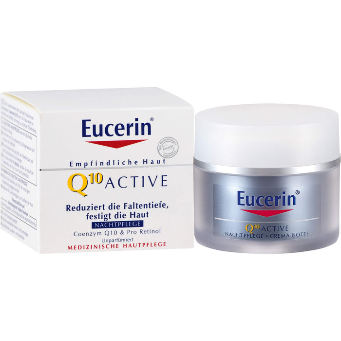 Eucerin Q10 Active Anti-Falten Nachtpflege Creme, 50 ml Crème