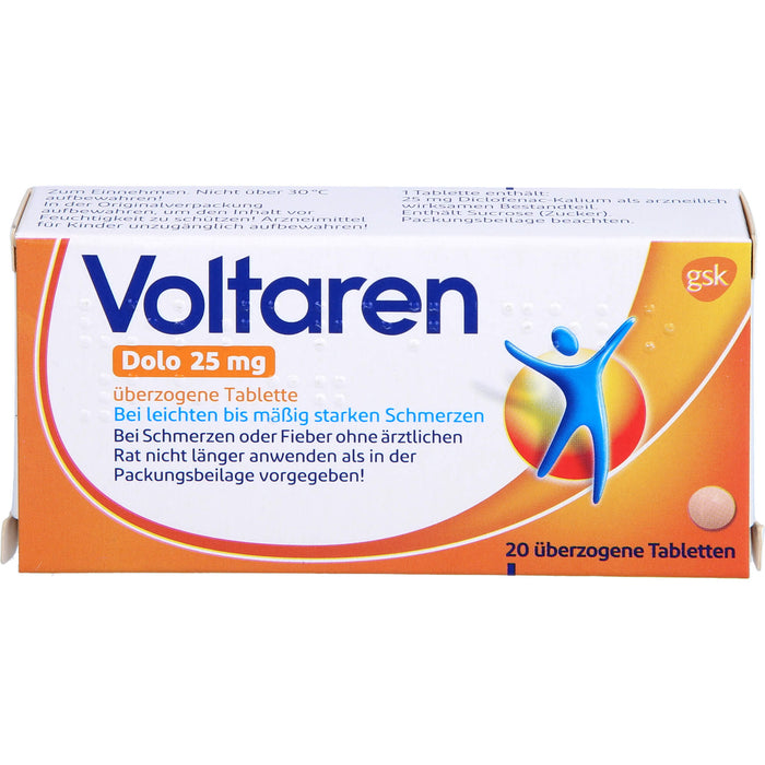 Voltaren Dolo 25 mg Tabletten, 20 pcs. Tablets