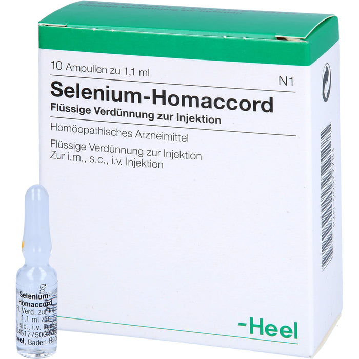 Selenium-Homaccord Inj.-Lsg., 10 pcs. Ampoules