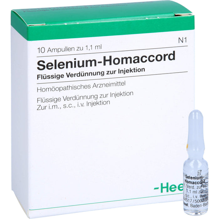 Selenium-Homaccord Inj.-Lsg., 10 pcs. Ampoules