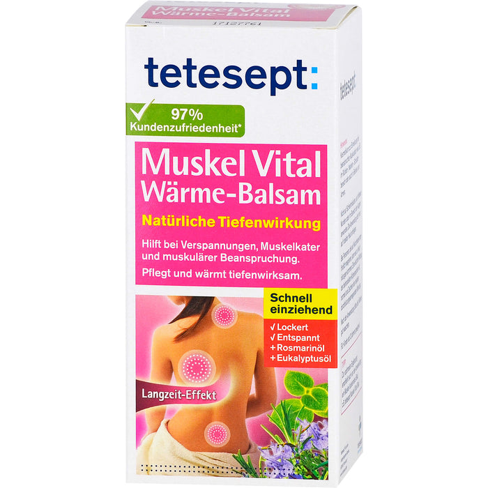 tetesept: Muskel Vital Wärme-Balsam schnell einziehend, 100 g Crème