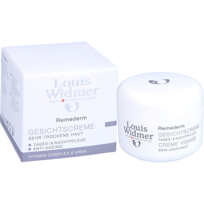 Louis Widmer Remederm Gesichtscreme Tages- und Nachtpflege, 50 ml Crème