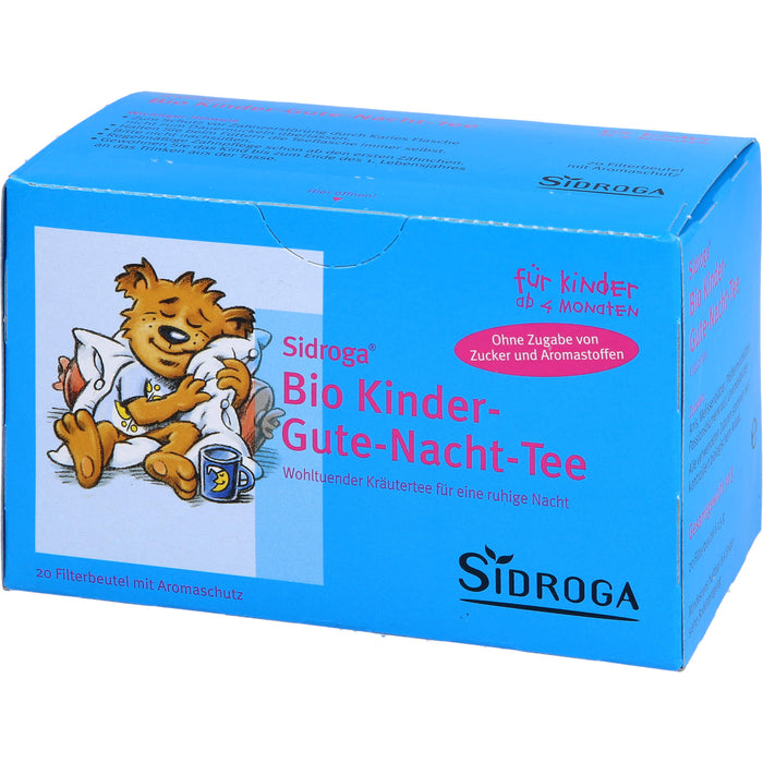 Sidroga Bio Kinder Gute-Nacht-Tee, 20 pc Sac filtrant