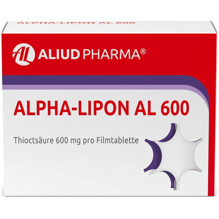 ALPHA-LIPON AL 600 Tabletten zur Behandlung von Missempfindungen bei diabetischer Nervenschädigung, 30 pcs. Tablets