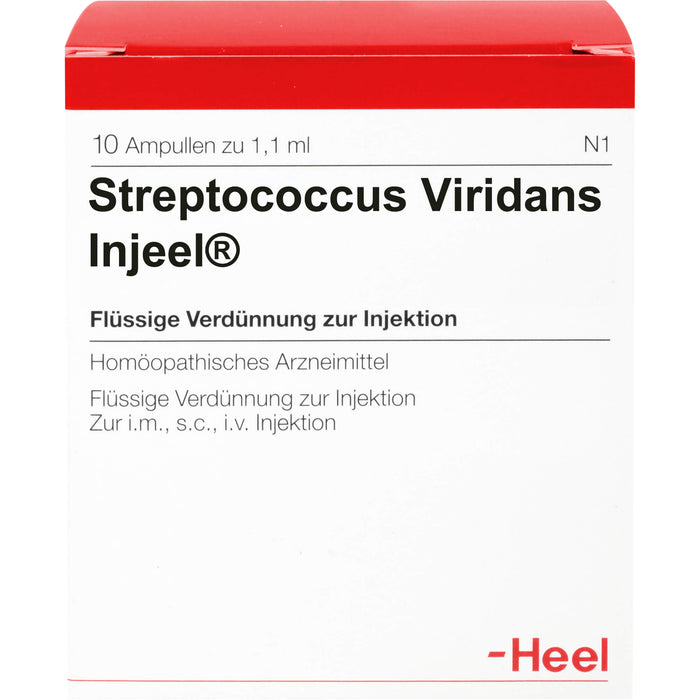 Heel Streptococcus Viridans Injeel flüssige Verdünnung, 10 pcs. Ampoules