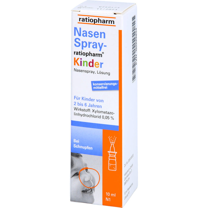 NasenSpray-ratiopharm Kinder, 10 ml Solution