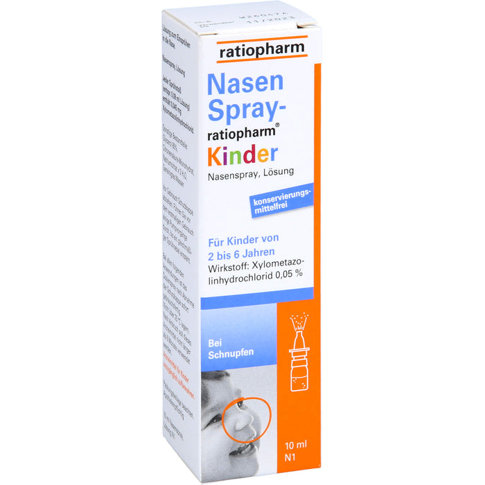 NasenSpray-ratiopharm Kinder, 10 ml Solution