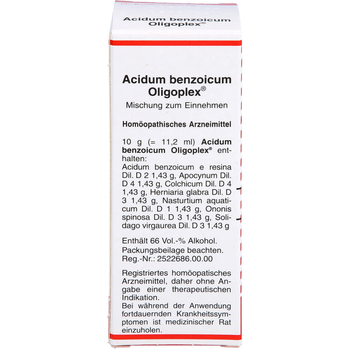 Acidum benzoicum Oligoplex, Mischung, 50 ml LIQ