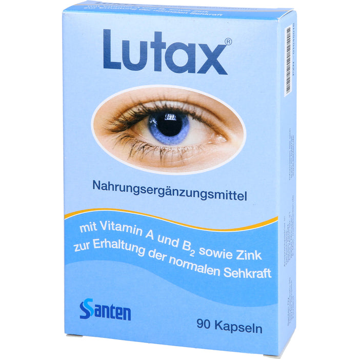 Santen Lutax Kapseln zur Erhaltung normaler Sehkraft, 90 pc Capsules