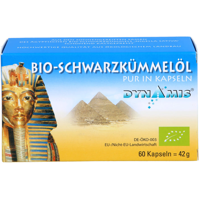 DYNAMIS Bio-Schwarzkümmelöl pur in Kapseln, 60 St. Kapseln