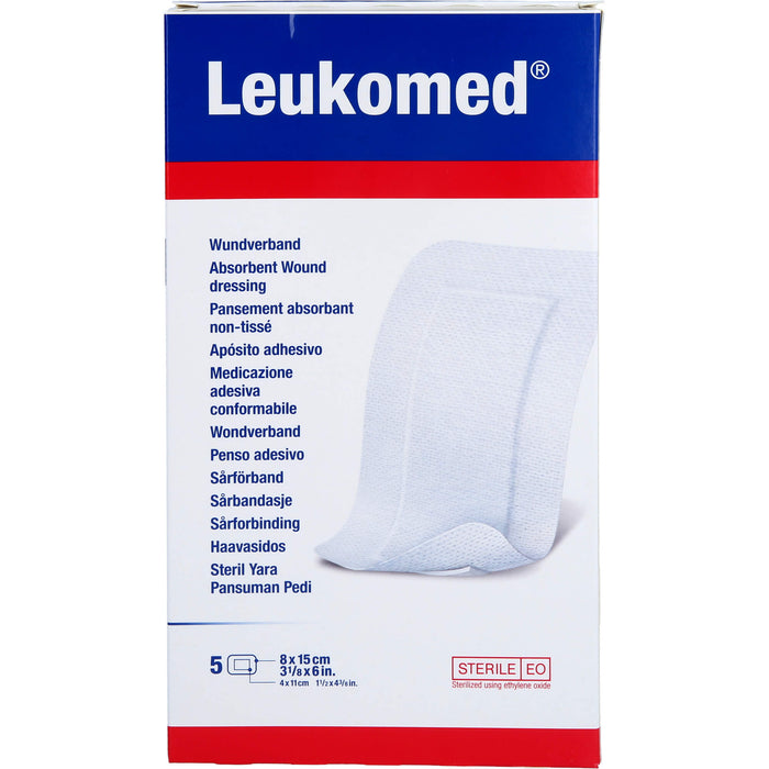 Leukomed Wundverband 8 x 15 cm, 5 pc Pansement