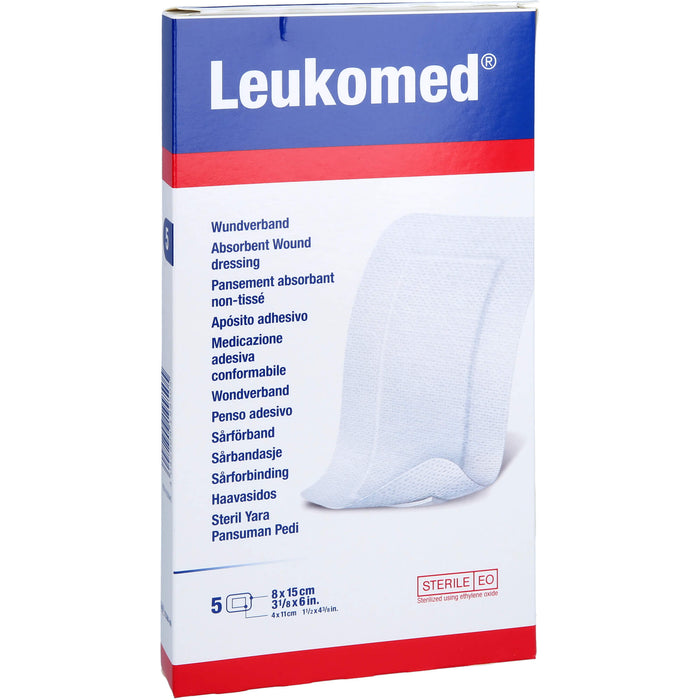 Leukomed Wundverband 8 x 15 cm, 5 pcs. Patch