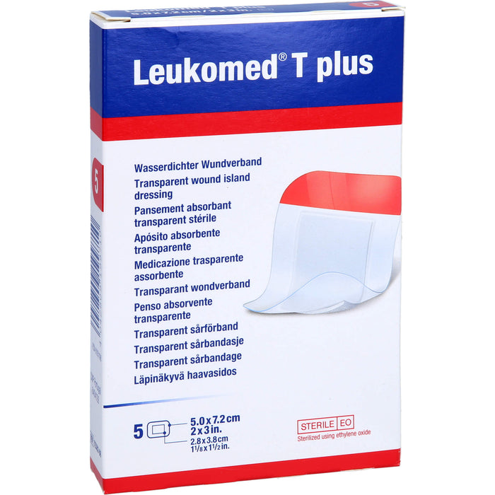 Leukomed T plus transparenter Wundverband 5 x 7,2 cm, 5 pcs. Patch